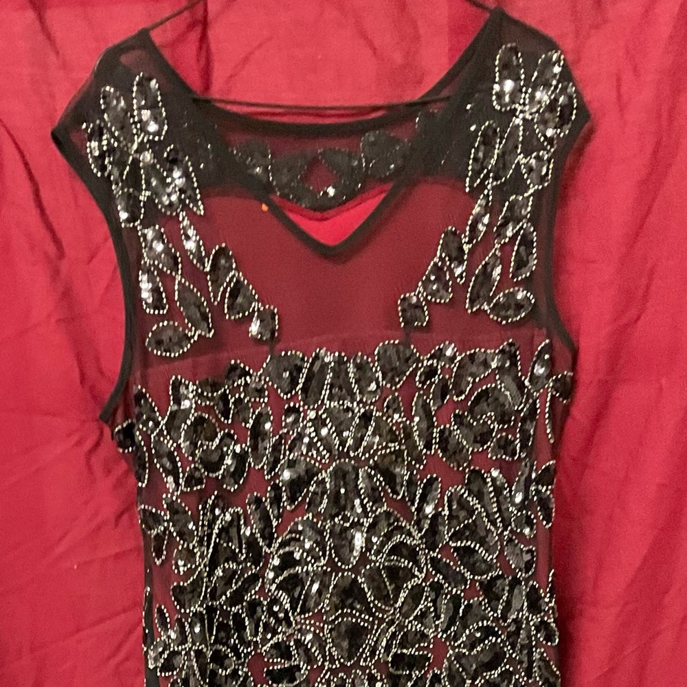 Closet Clear Out- Gorgeous beaded custom dress